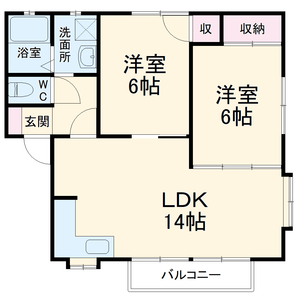 グリーンピアAの間取り