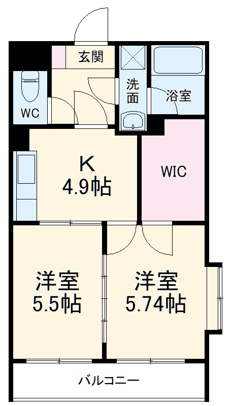 エリタージュの間取り