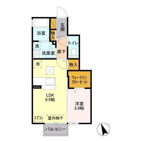 伊佐山ハイツの間取り
