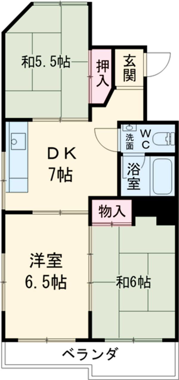 霞ヶ丘ビルの間取り