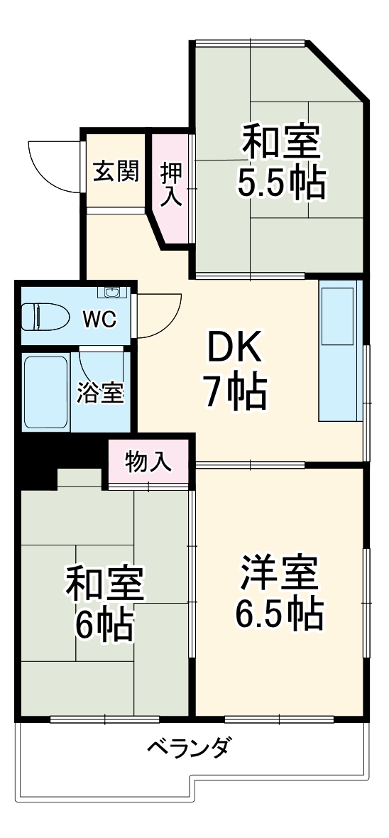 霞ヶ丘ビルの間取り