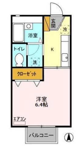 セジュール久津見の間取り