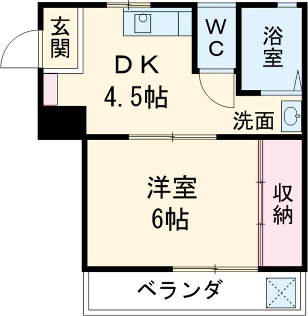 コーポ東の間取り