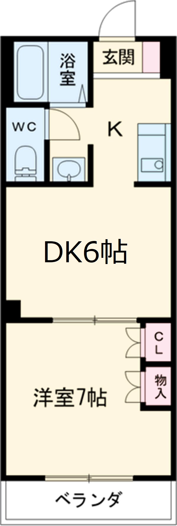 ディオネ四谷Ⅱの間取り