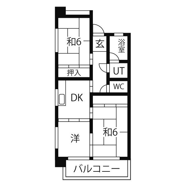 コーポ香流橋の間取り