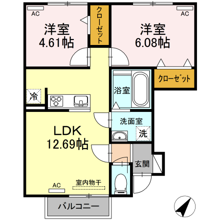 ブランビエンの間取り