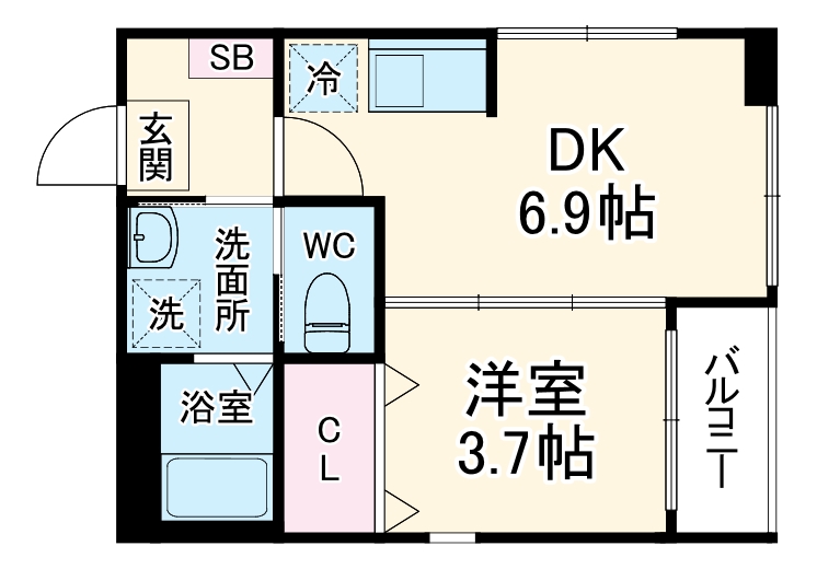 ハーモニーテラス長戸の間取り