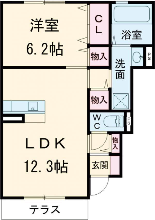 アビタシオンプリュネの間取り