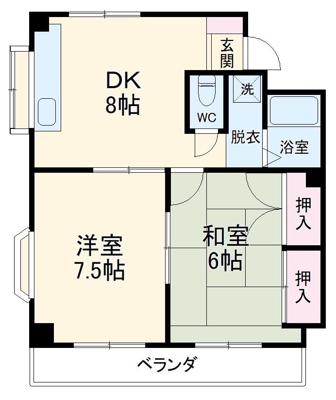 リバーハイム711の間取り