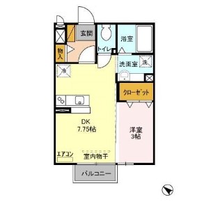 セジュール水彩の間取り