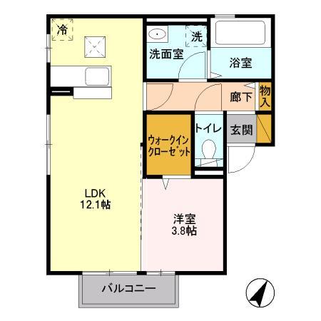 Malica Court(マリカコート) Ⅰの間取り