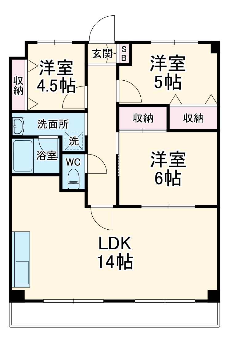 JUN青葉町コートの間取り