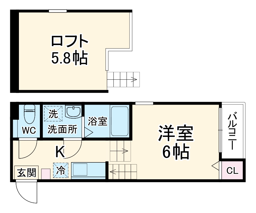 ユースター川名の間取り