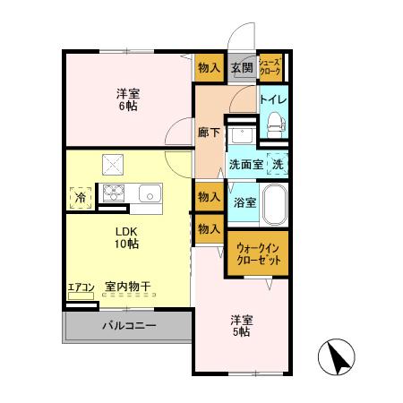 Fleur(フルール) Aの間取り