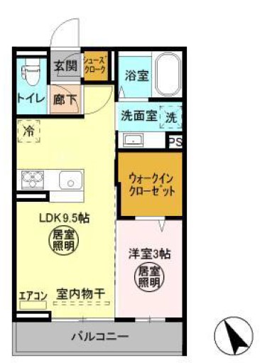 Fleur(フルール) Aの間取り