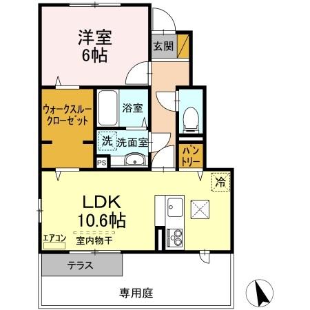 ベル・アジュール Dの間取り
