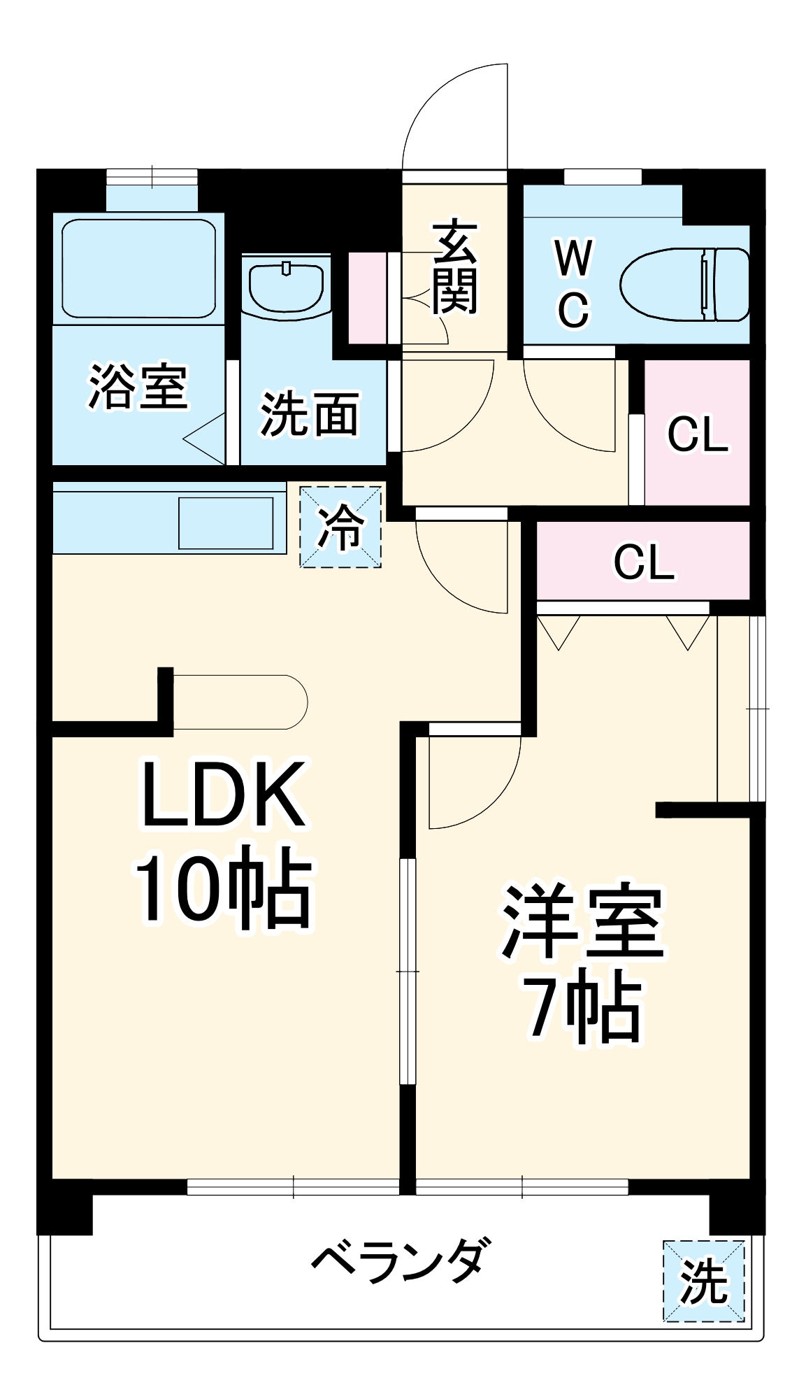 OS・SKYマンション鹿子の間取り