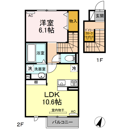 フェリス一番館の間取り