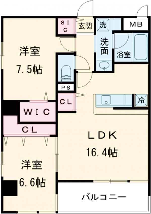 中条プレイスの間取り