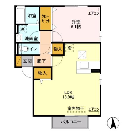 プラート Cの間取り