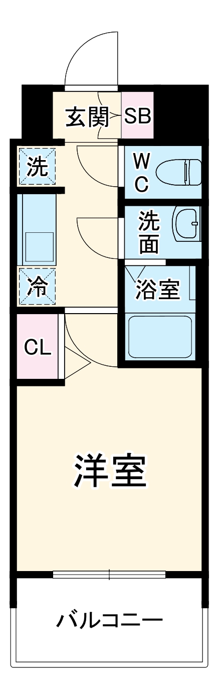 プレサンス THE MOTOYAMAの間取り