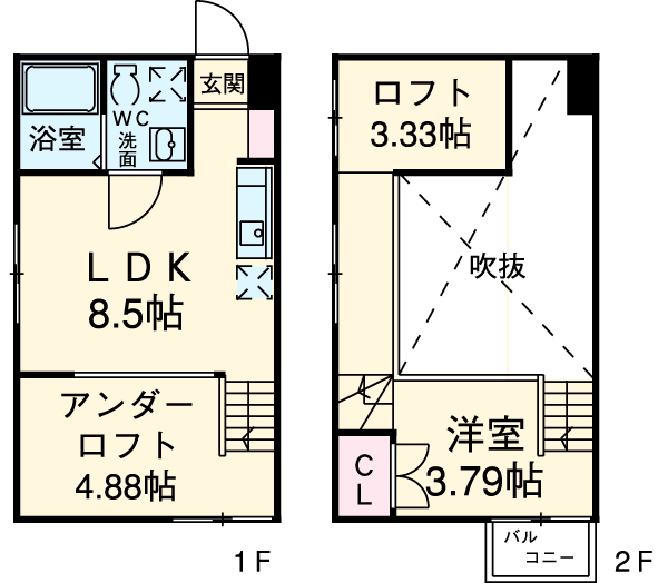 Solid名駅南の間取り