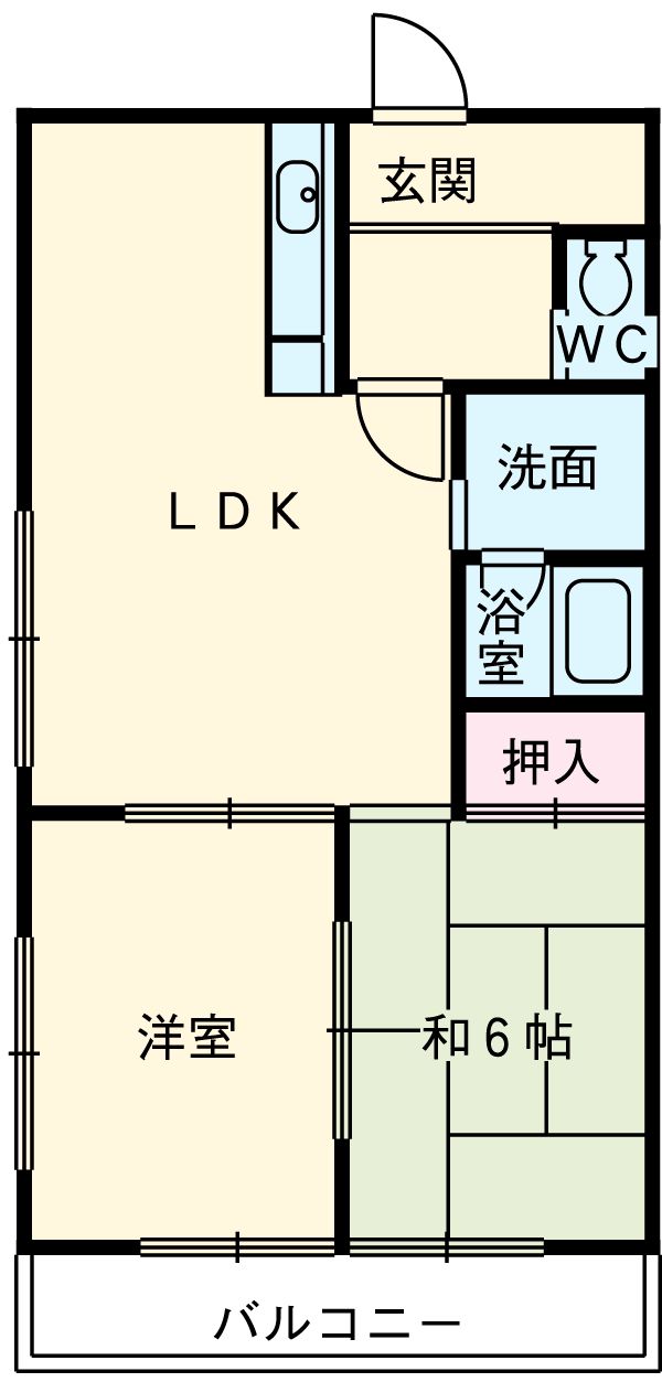 第3宮脇笹川ハイツの間取り
