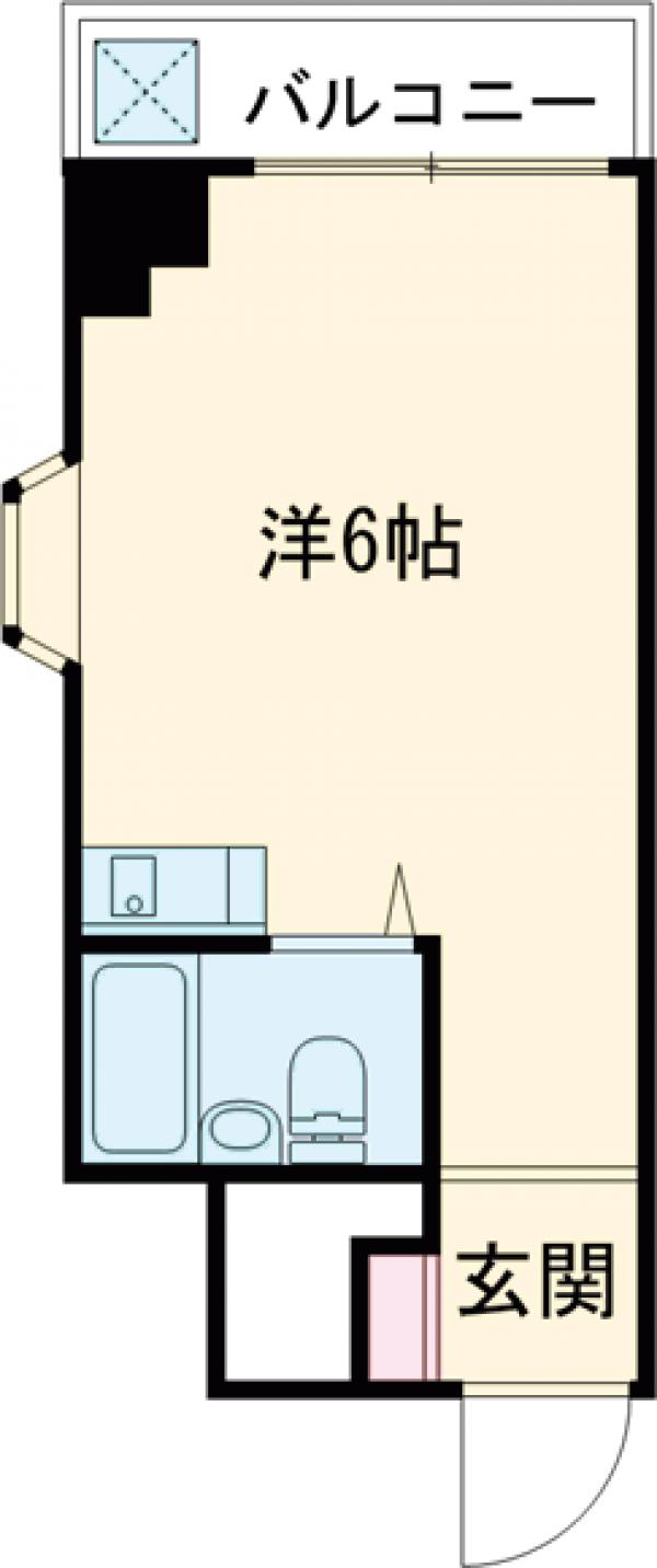 ファーストパレス・401号室の間取り