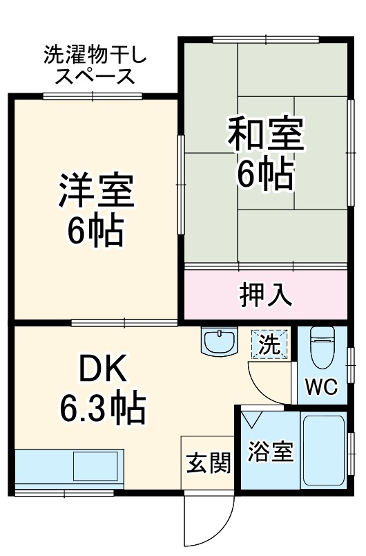 コーポホーエー1の間取り