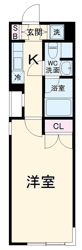 COZY茶屋ヶ坂の間取り