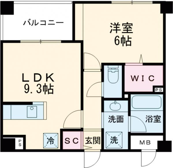 メープルスクエア心斎橋の間取り