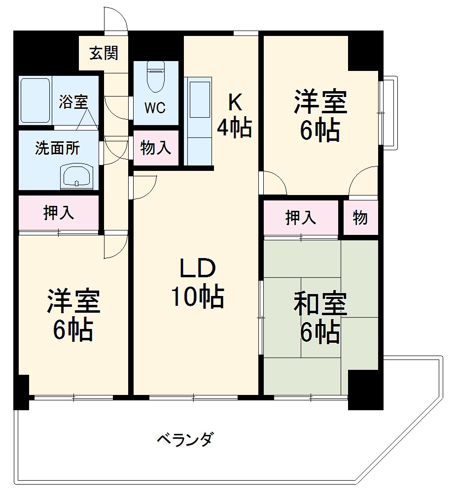 カーサ本山の間取り