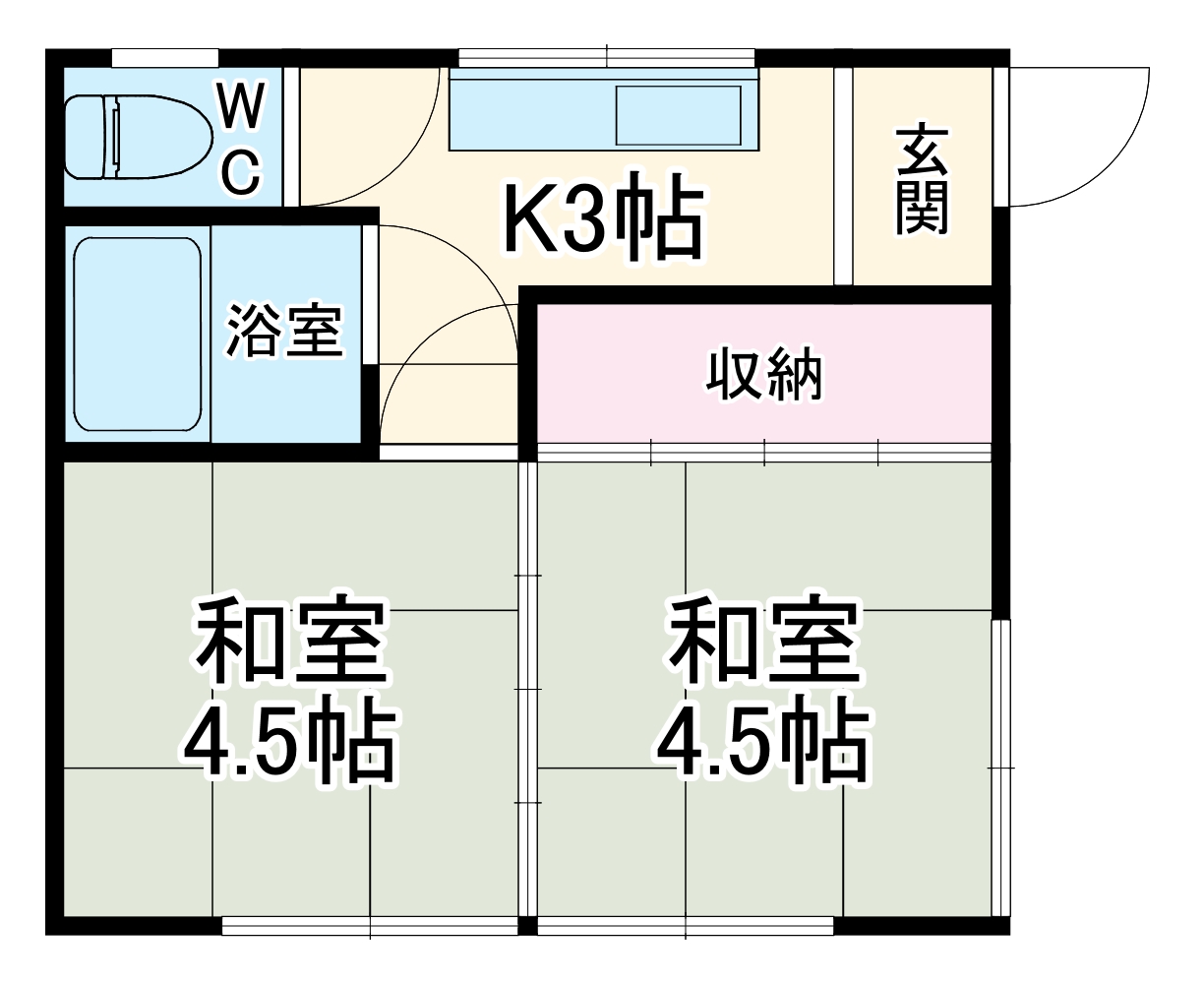 みかん荘の間取り