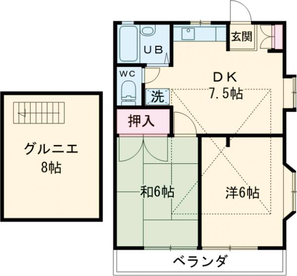 第一石井コーポの間取り