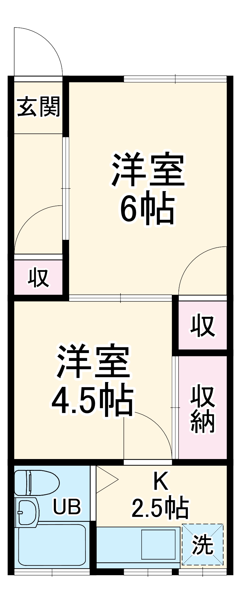 第1こだま荘の間取り