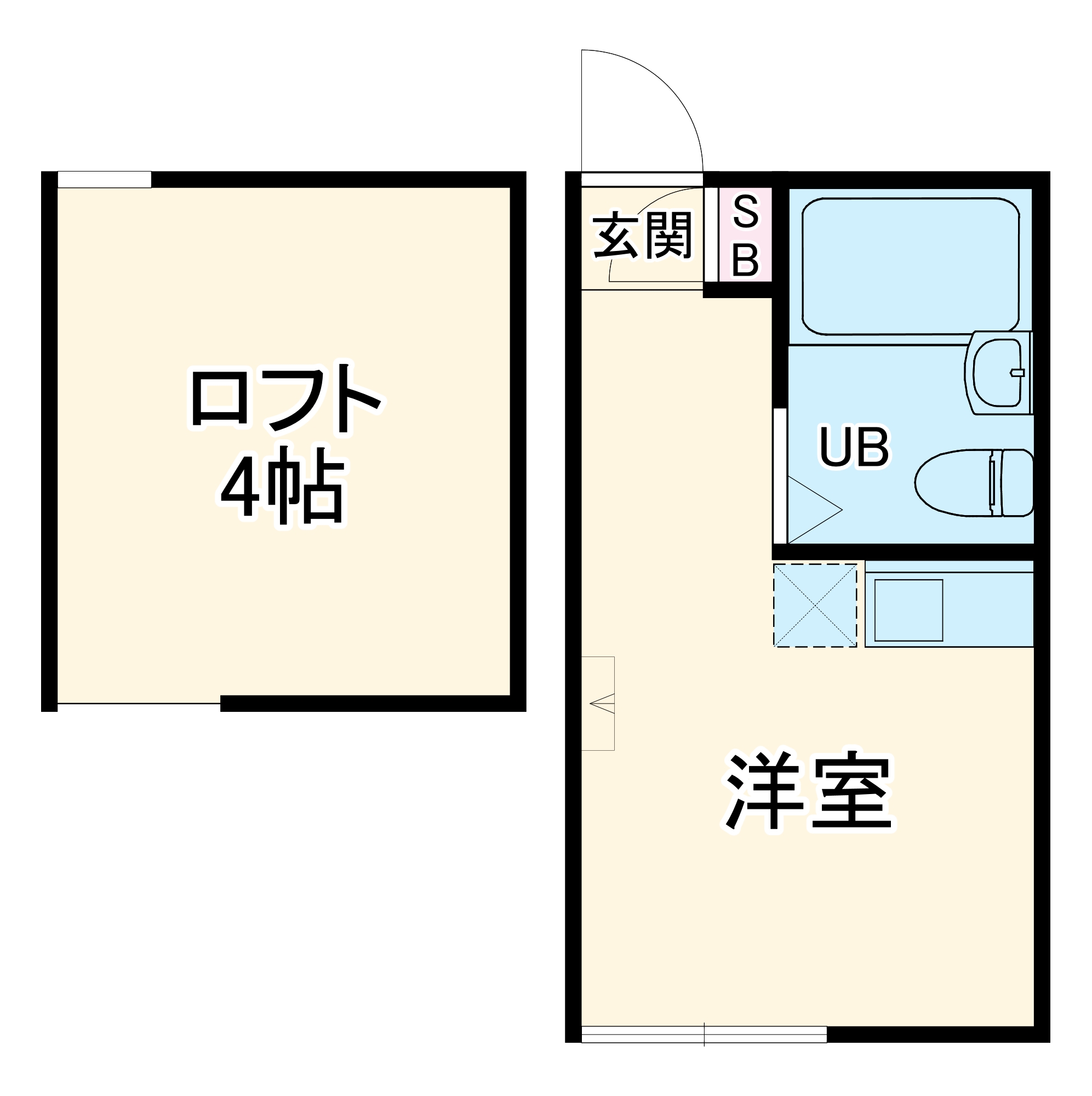 ユナイト山手ポール・メトランの間取り