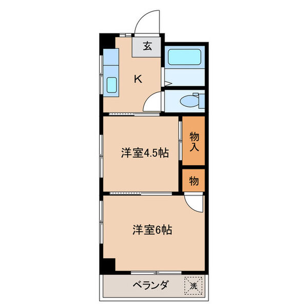 ベルメゾン大山の間取り