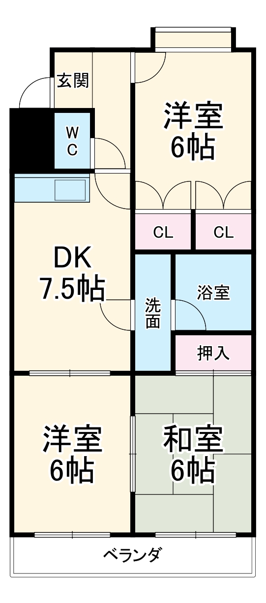 サマータイハイツの間取り