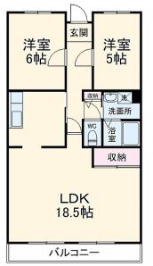 クレール桜田の間取り