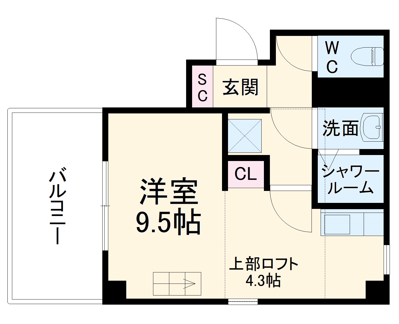 ブリティッシュクラブ宮川町の間取り