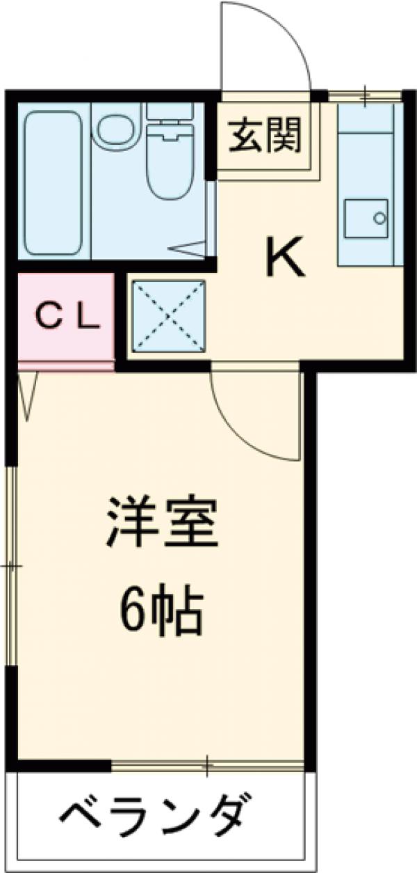 山﨑ハイツの間取り