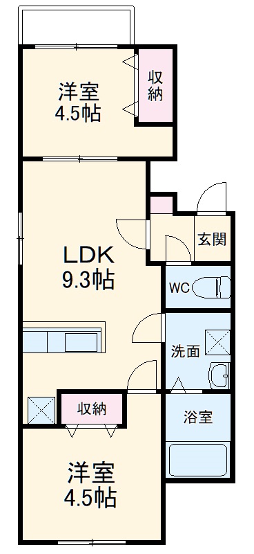 Starry諸岡の間取り