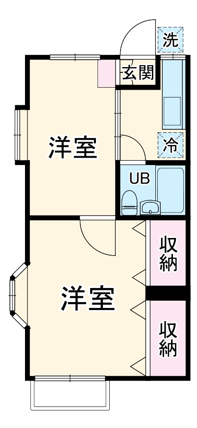 第3小柳コーポの間取り
