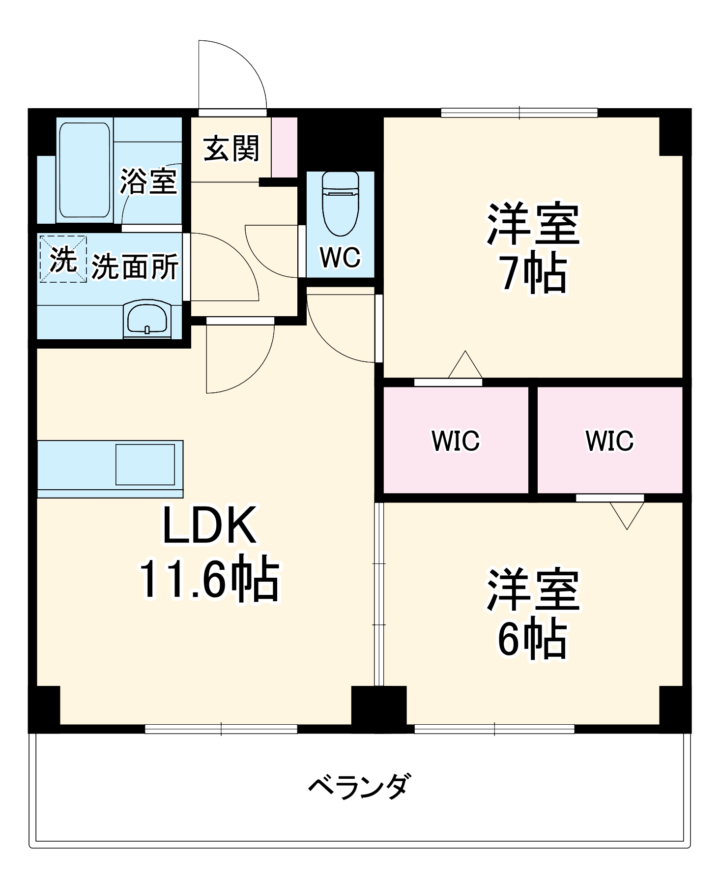 コーポＭの間取り