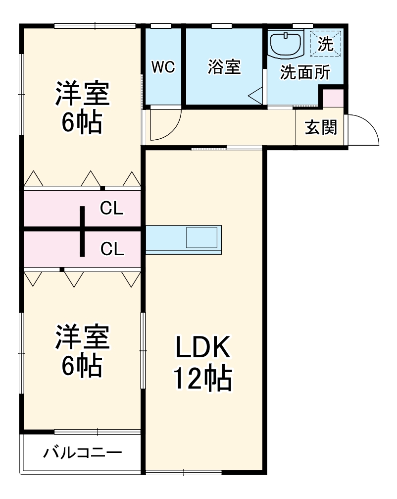 コミーテ薮田Bの間取り
