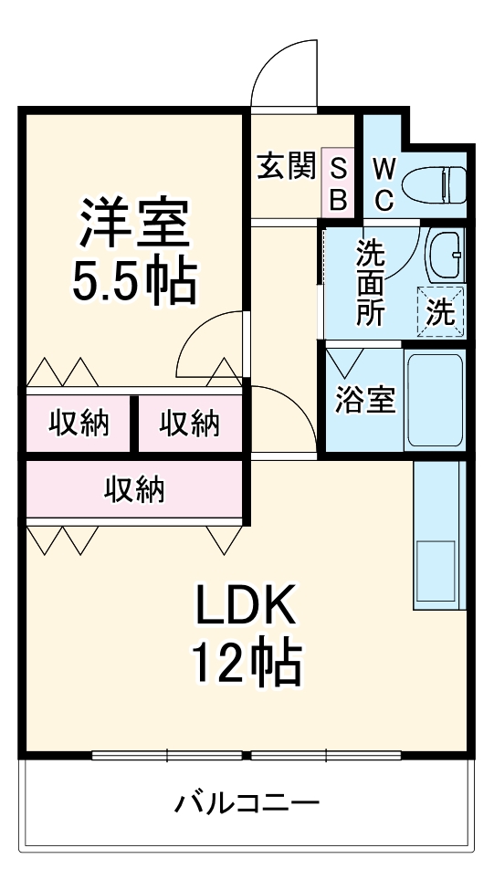 マンション沖之苑の間取り