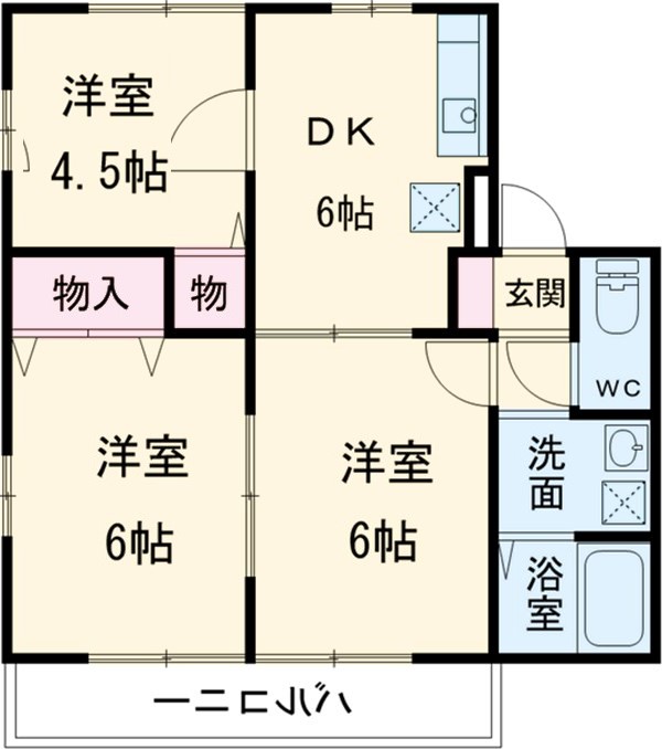 ハイム連取Bの間取り