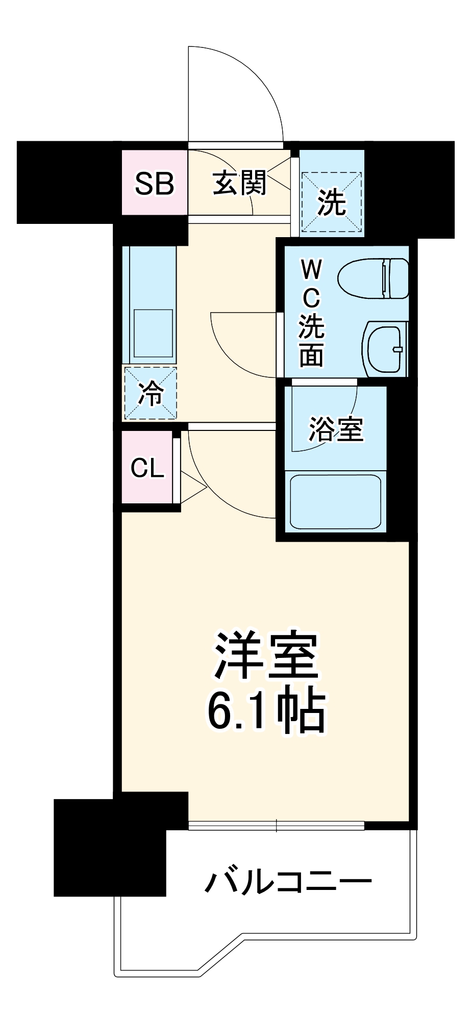SHOKEN Residence横浜阪東橋の間取り
