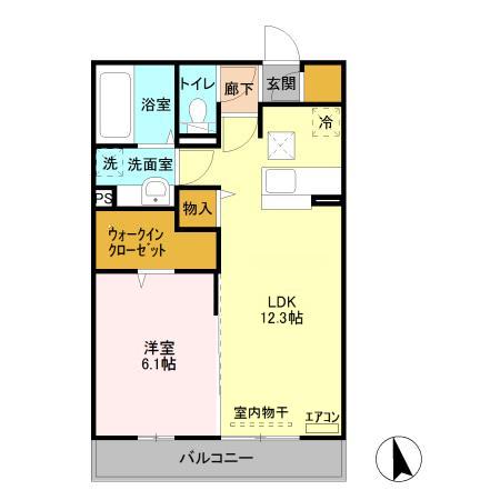 ディアマント Aの間取り