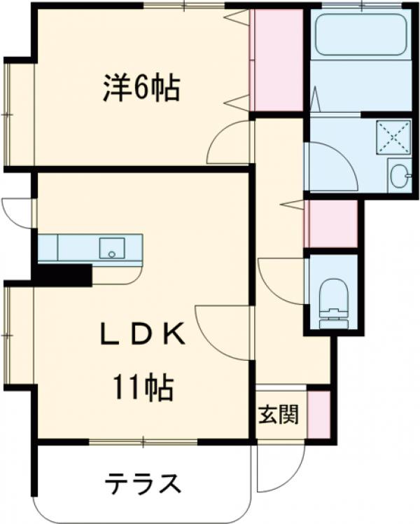 サウスアヴェニューの間取り
